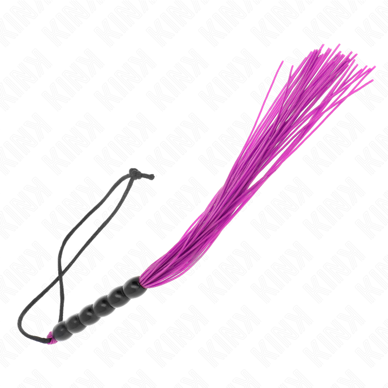 KINK – Mini flogger de seis bolas, 26 cm – Morado