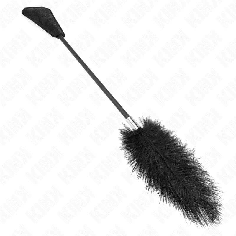 KINK – Plumero BDSM y paleta de encaje, 56 cm