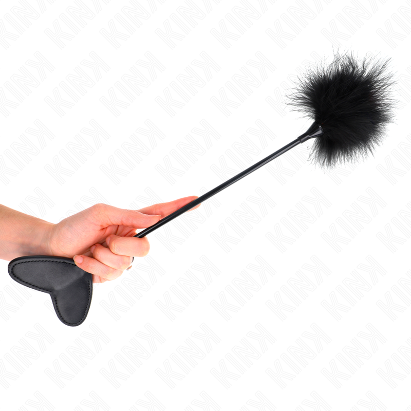 KINK – Plumero BDSM y paleta corazón, 31 cm