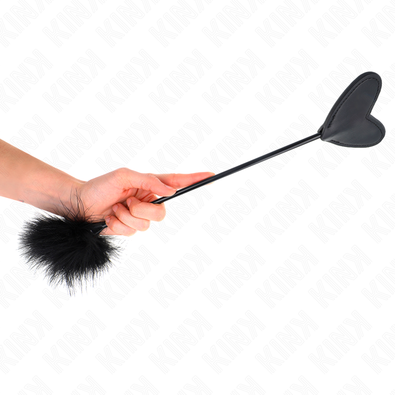 KINK – Plumero BDSM y paleta corazón, 31 cm