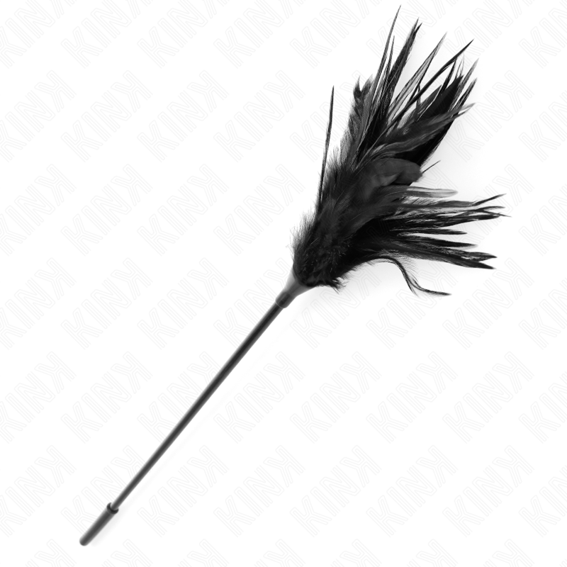 KINK – Plumero BDSM de varilla larga, 45 cm – Negro