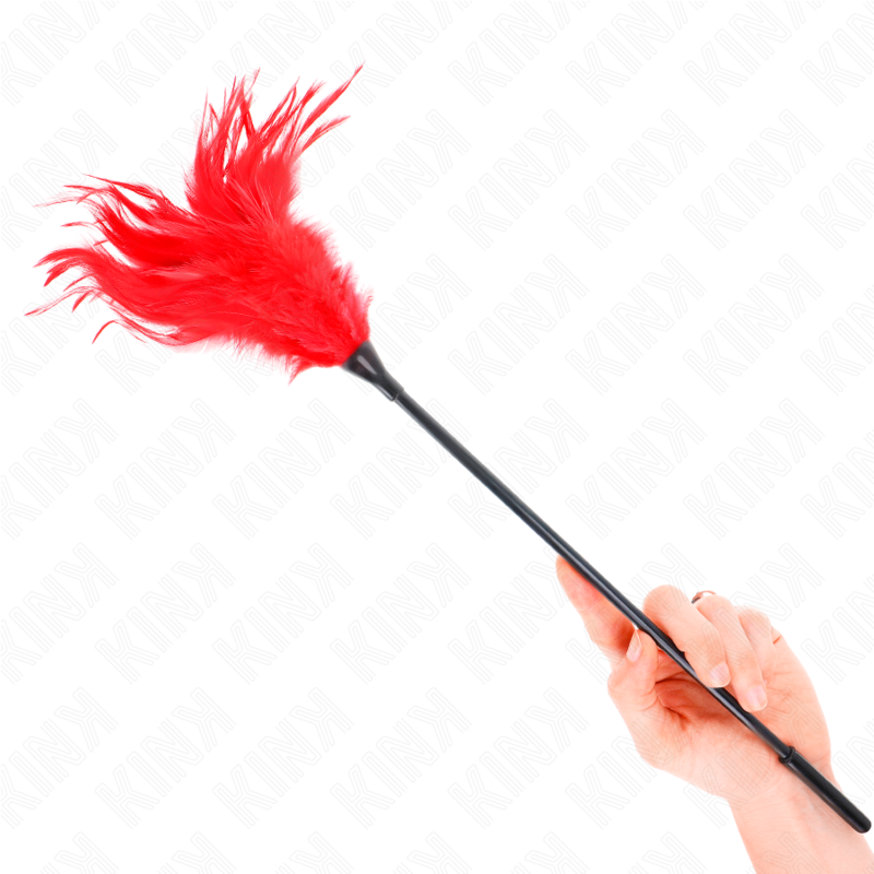 KINK — Plumeau à longue tige 45 cm — Rouge