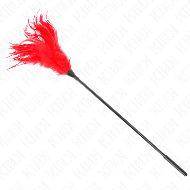 KINK — Plumeau à longue tige 45 cm — Rouge