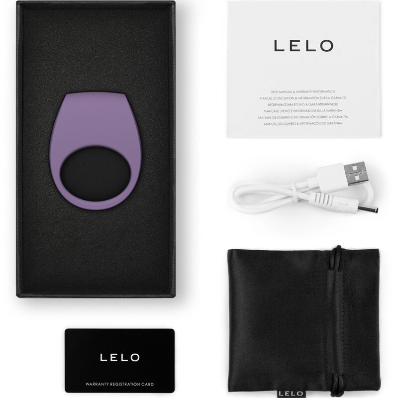 LELO Tor 3 — Anneau pénien vibrant connecté — Lilas