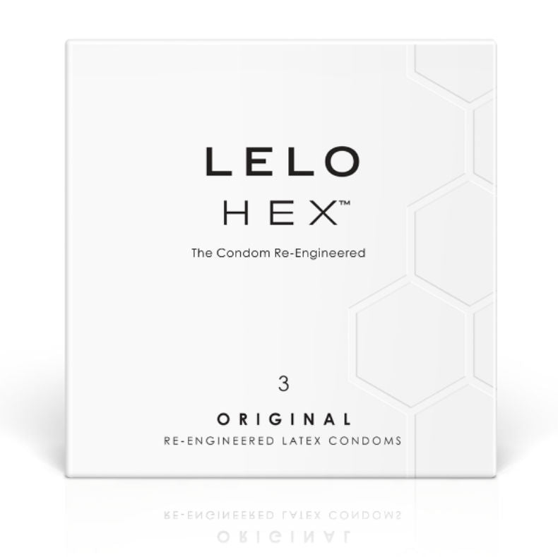 LELO HEX Original – Kondome mit Wabenstruktur, 3 Stück