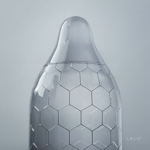 LELO HEX Original – Kondome mit Wabenstruktur, 3 Stück