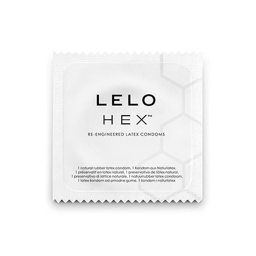 LELO HEX Original – Preservativos con estructura hexagonal, 3 unidades