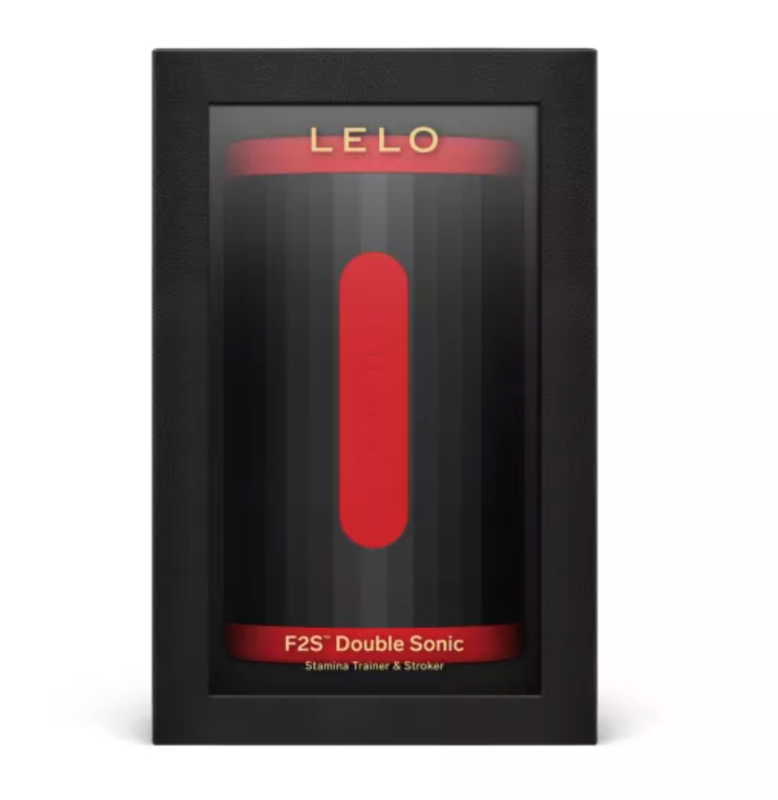 LELO F2S Double Sonic — Masturbateur connecté à deux moteurs soniques — Rouge