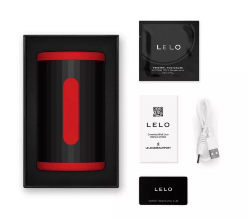 LELO F2S Double Sonic — Masturbateur connecté à deux moteurs soniques — Rouge