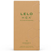 LELO HEX Organic – Preservativos con L-arginina, 12 unidades
