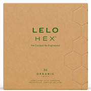 LELO HEX Organic – Kondome mit L-Arginin, 36 Stück