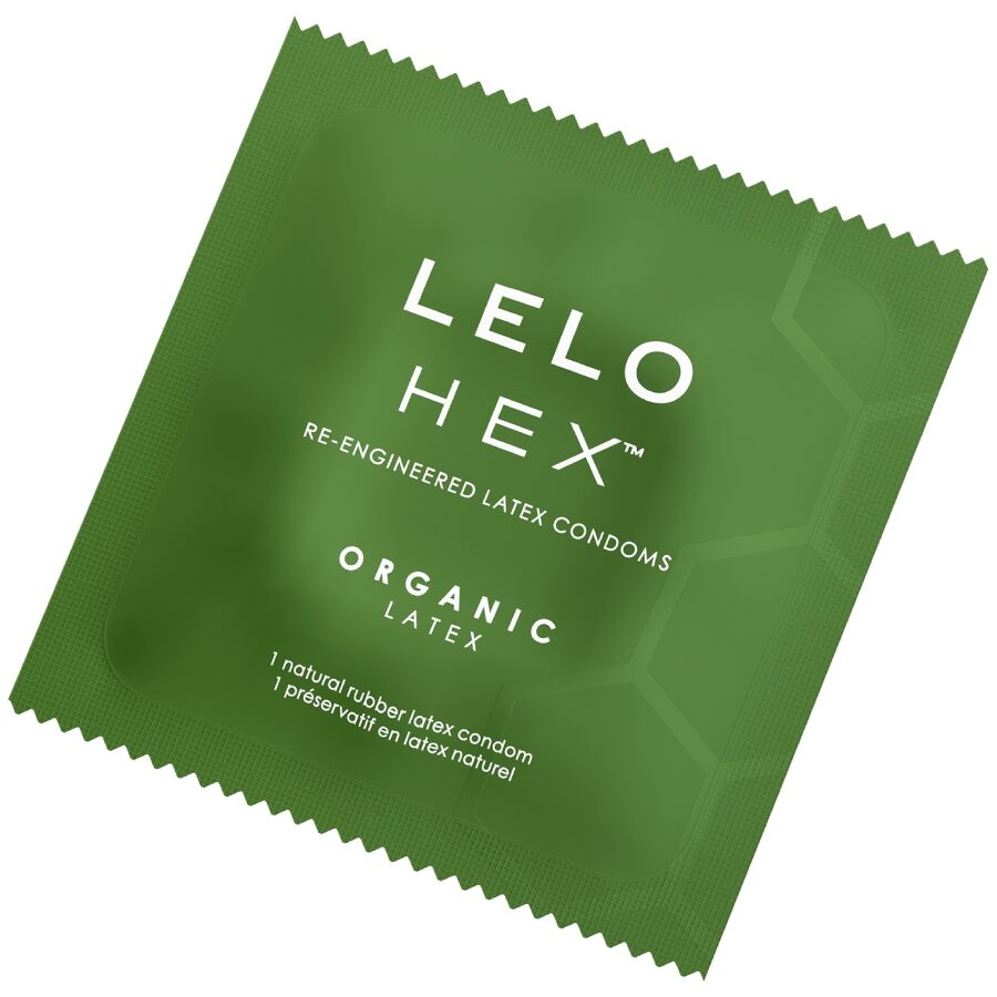 LELO HEX Organic – Kondome mit L-Arginin, 36 Stück