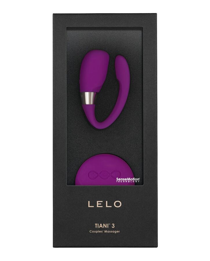 LELO Tiani 3 — Vibromasseur pour couple avec télécommande SenseMotion — Violet