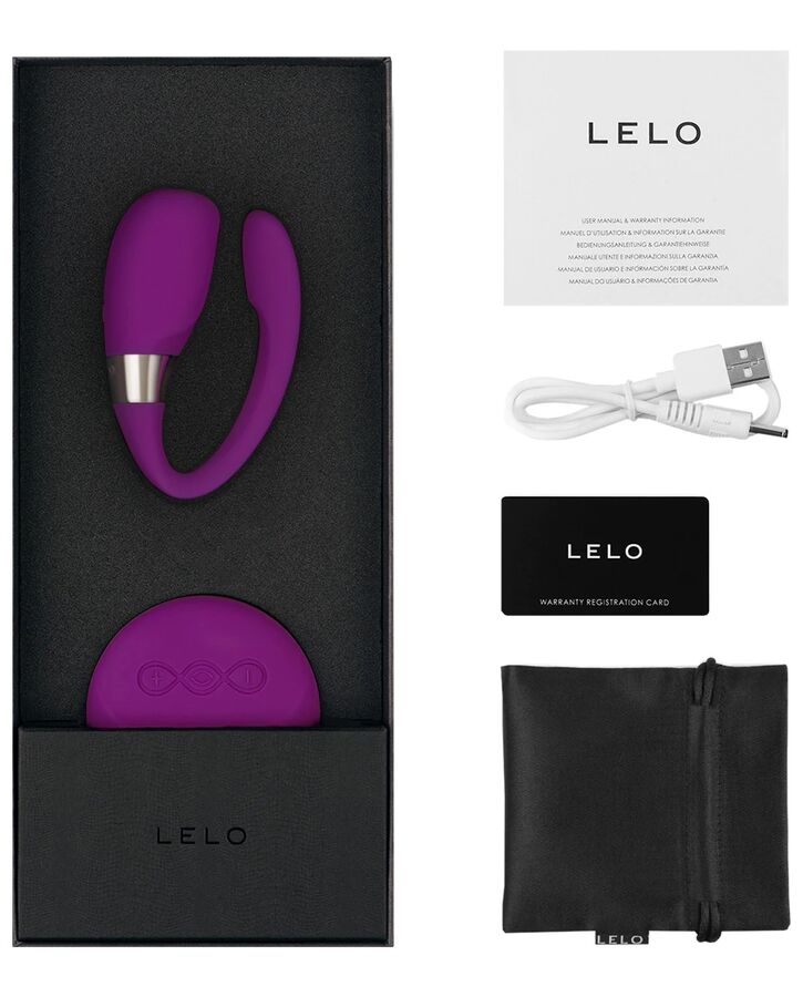 LELO Tiani 3 — Vibromasseur pour couple avec télécommande SenseMotion — Violet