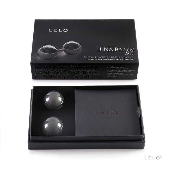 LELO Luna Beads Noir – Palline vaginali nere da 29 mm