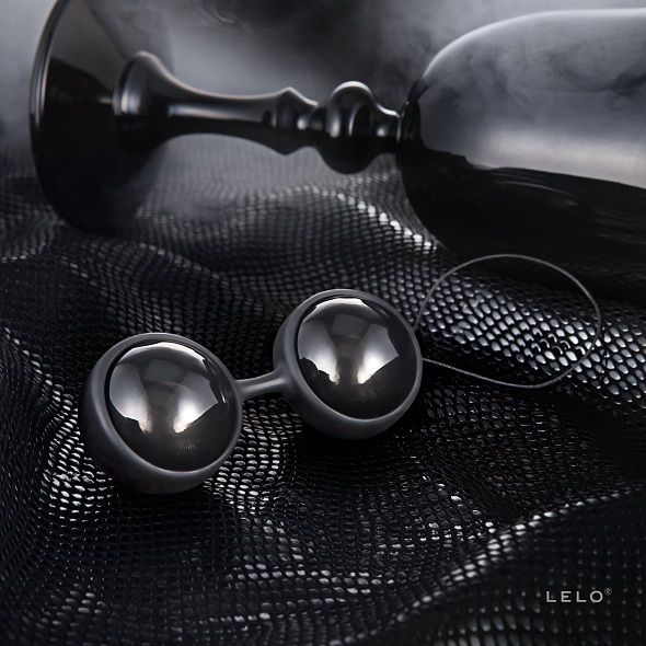 LELO Luna Beads Noir – Palline vaginali nere da 29 mm