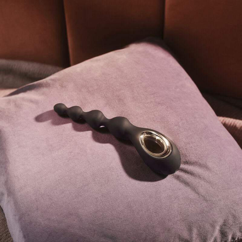 LELO Soraya Beads – Bolas anales vibradoras de tamaño creciente – Negro