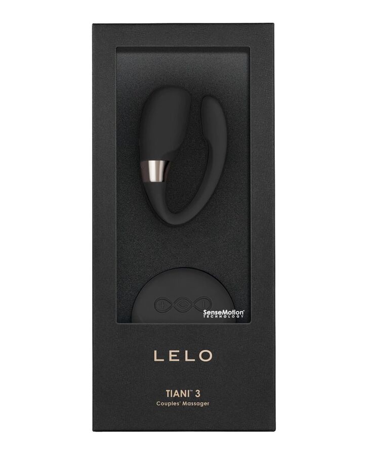 LELO Tiani 3 — Vibromasseur pour couple avec télécommande SenseMotion — Noir