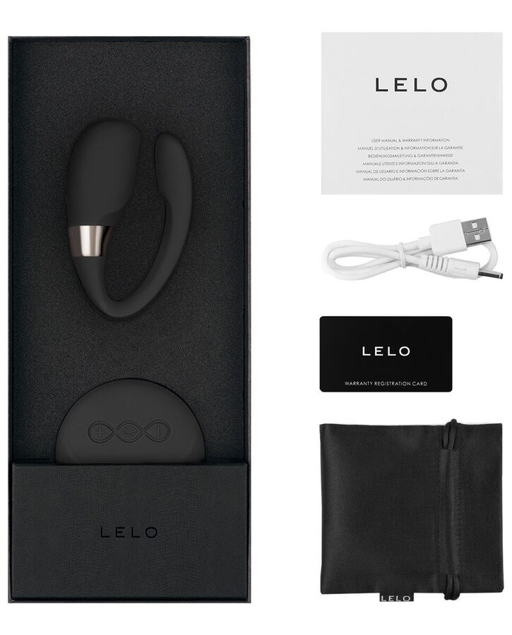 LELO Tiani 3 — Vibromasseur pour couple avec télécommande SenseMotion — Noir