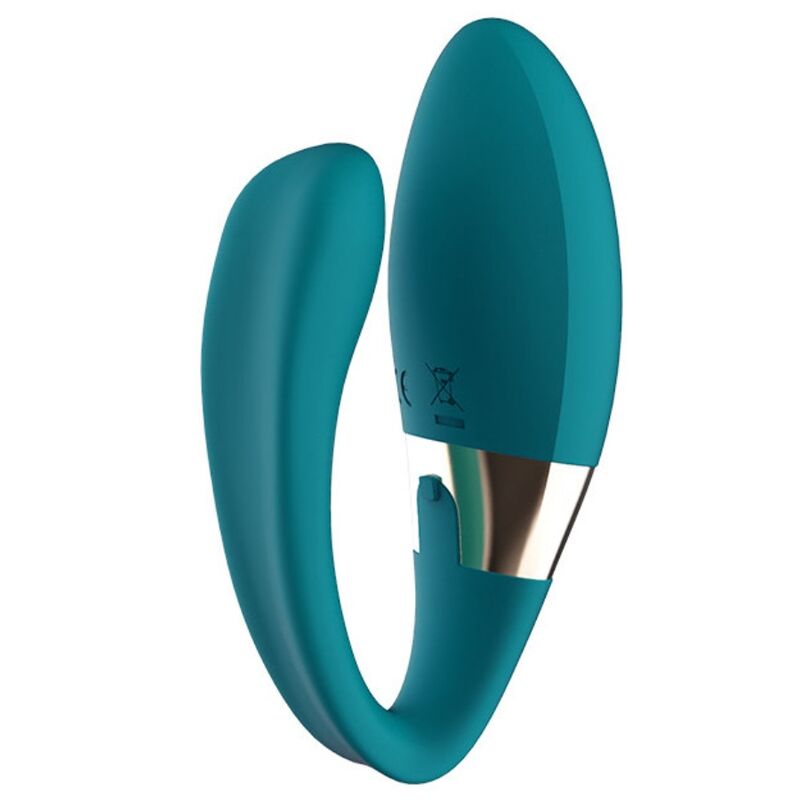 LELO Tiani Duo — Vibromasseur pour couple à deux moteurs avec télécommande — Bleu
