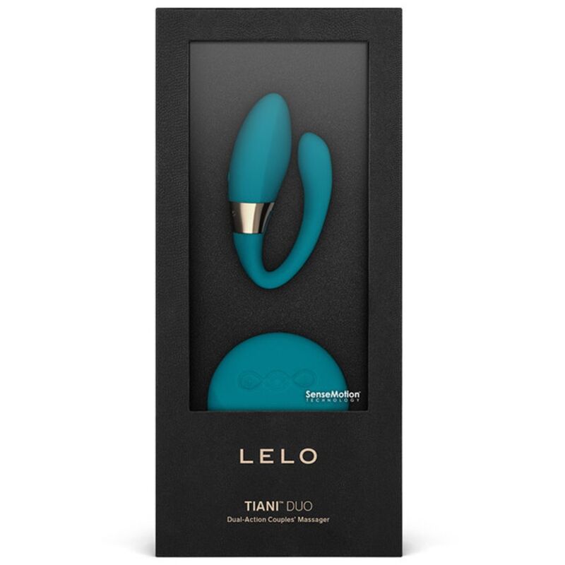 LELO Tiani Duo — Vibromasseur pour couple à deux moteurs avec télécommande — Bleu