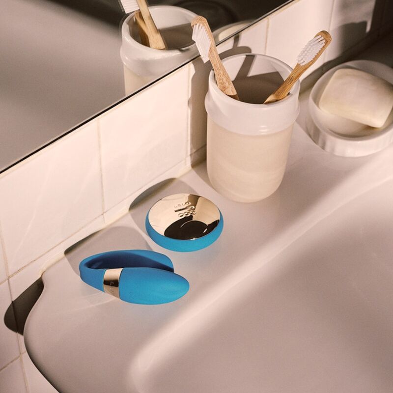 LELO Tiani Duo — Vibromasseur pour couple à deux moteurs avec télécommande — Bleu