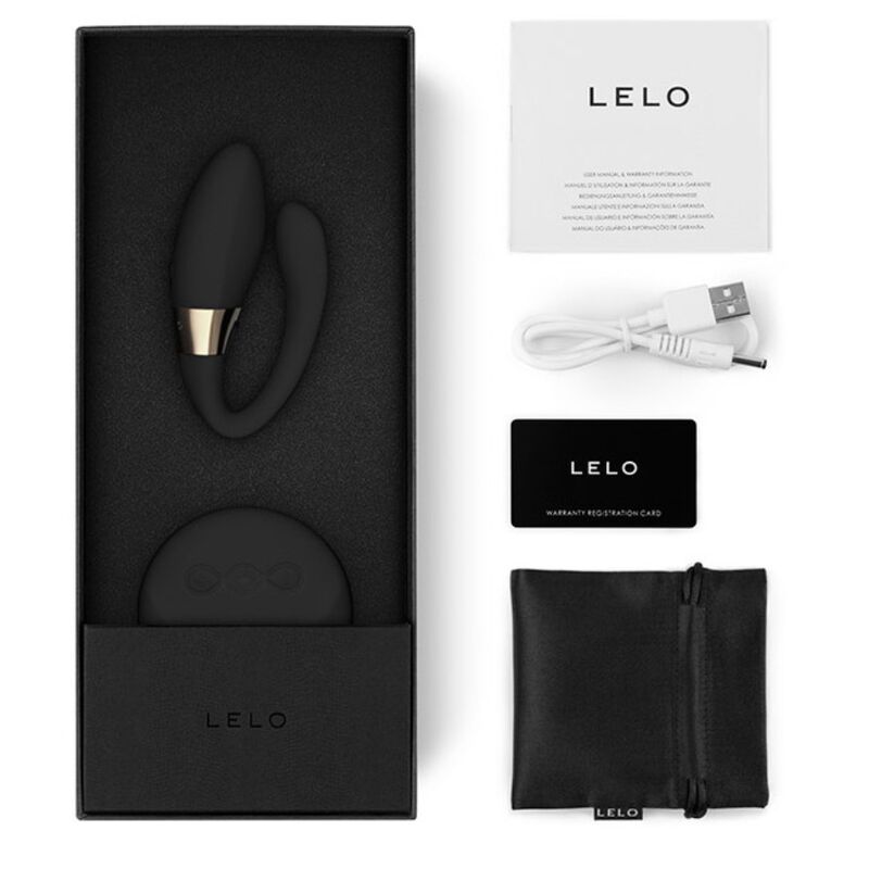 LELO Tiani Duo — Vibromasseur pour couple à deux moteurs avec télécommande — Noir
