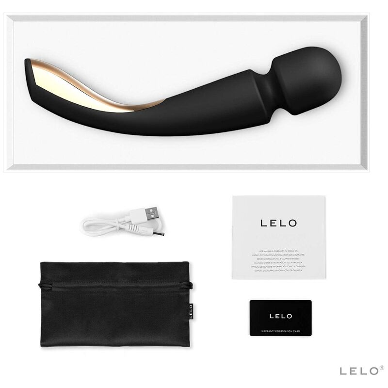 LELO Smart Wand 2 Medium – Massagestab für Körper und Klitoris – Schwarz