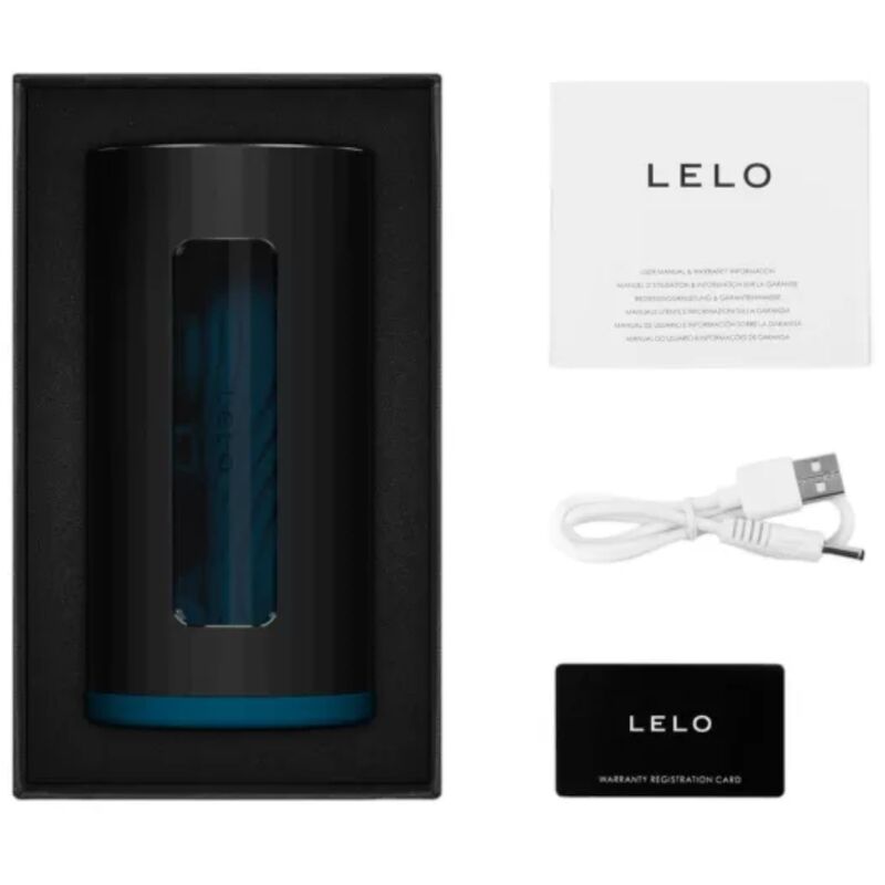 LELO F1S V3 — Masturbateur sonique et vibrant connecté — Bleu canard
