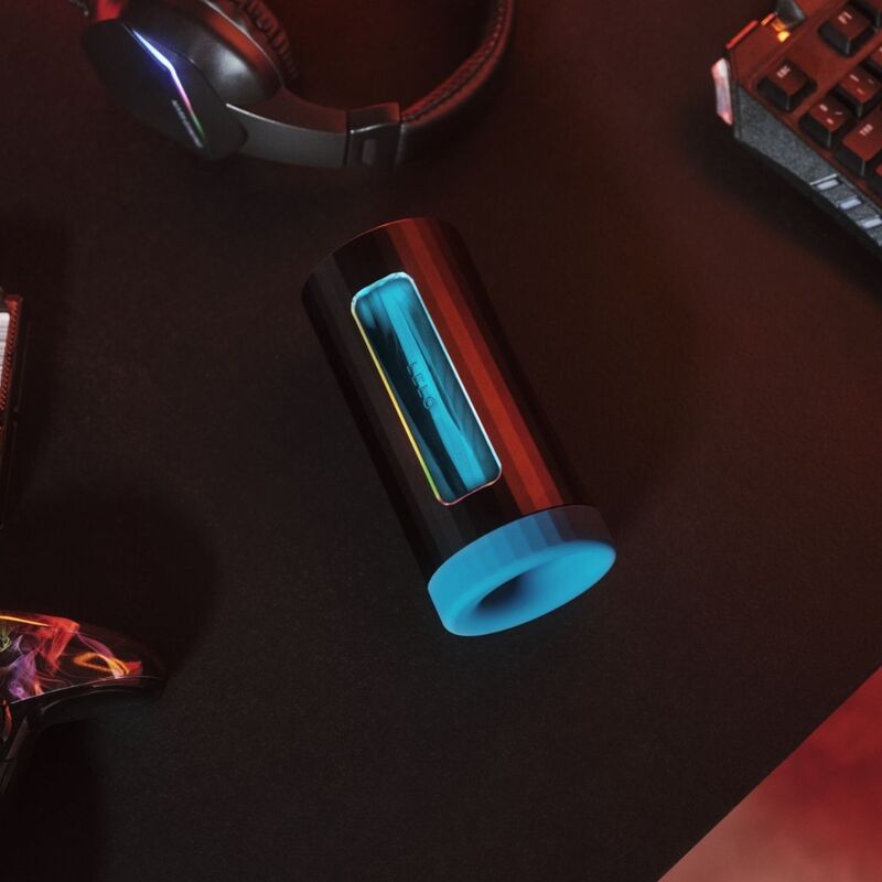 LELO F1S V3 — Masturbateur sonique et vibrant connecté — Bleu canard