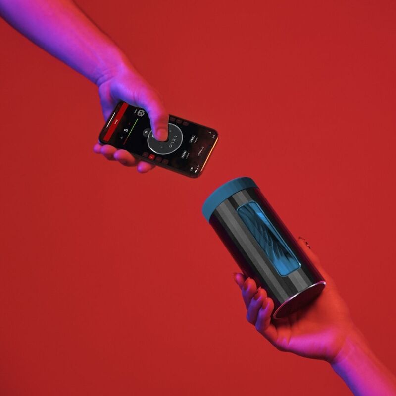 LELO F1S V3 — Masturbateur sonique et vibrant connecté — Bleu canard