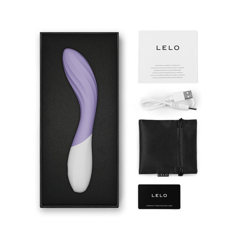 LELO Mona Twist – Vibrador punto G con relieves y app – Lila