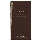 LELO HEX Respect XL – Preservativos XL de 58 mm, 12 unidades