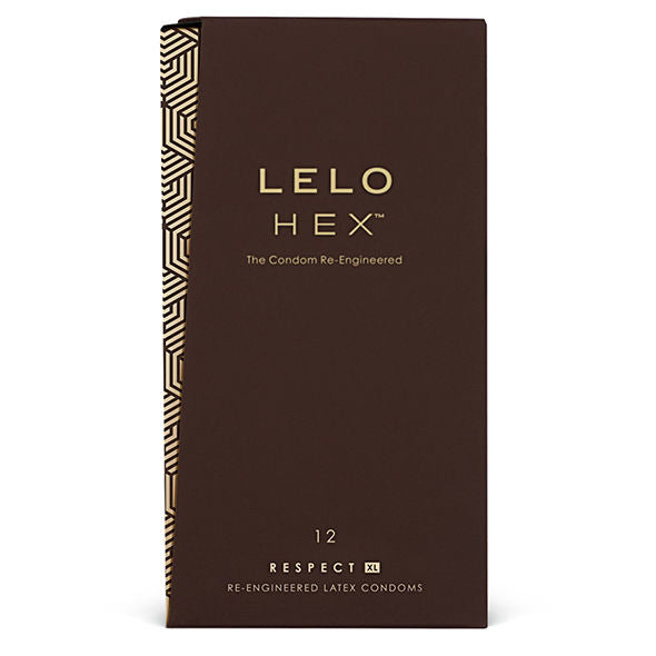 LELO HEX Respect XL – Preservativos XL de 58 mm, 12 unidades
