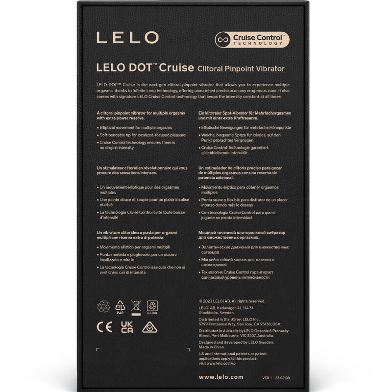 LELO Dot Cruise – Stimolatore clitorideo a punta ellittica – Giallo