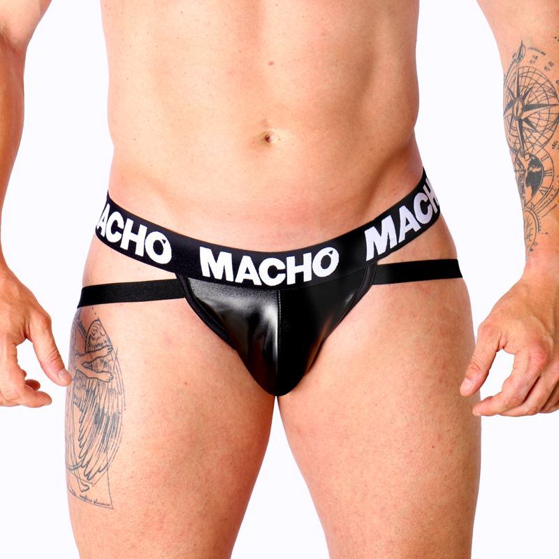 Macho MX25NC – Jockstrap negro de material sintético