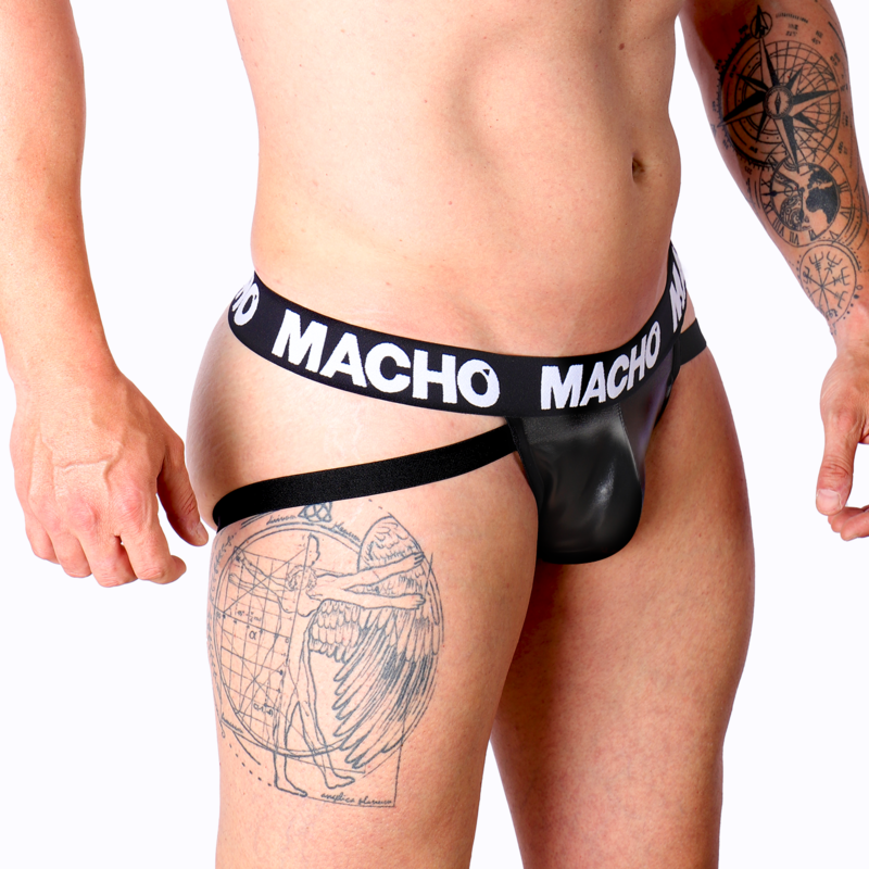 Macho MX25NC – Jockstrap negro de material sintético