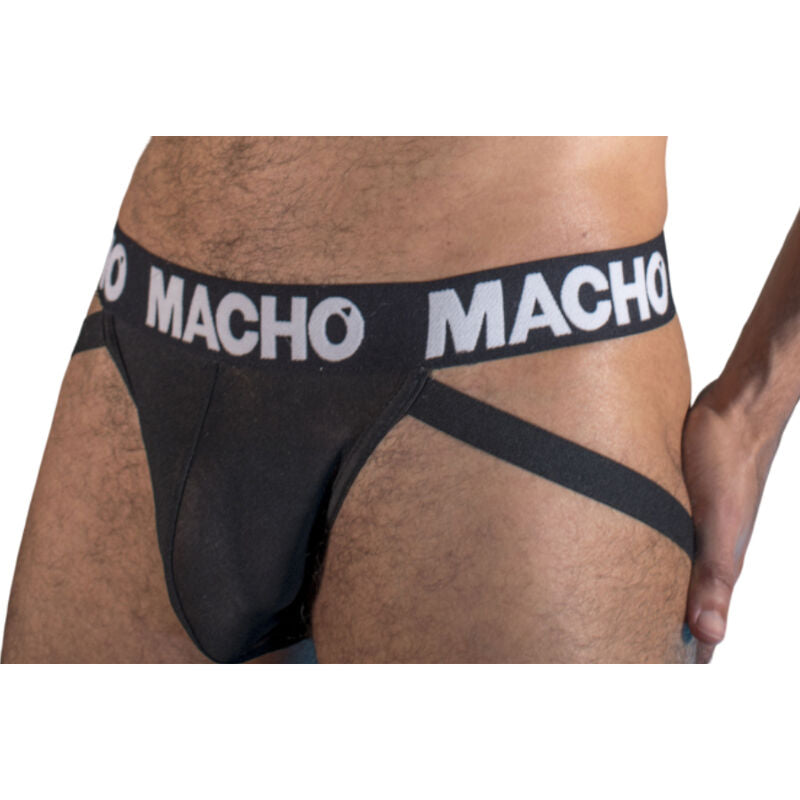Macho MX25NN – Jockstrap nero semitrasparente
