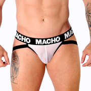 Macho MX26X1 — Jockstrap en résille blanche
