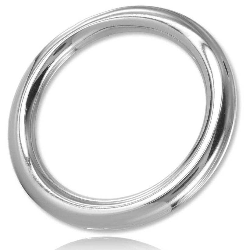 Metal Hard – Anello fallico rotondo in acciaio inox, 50 o 55 mm – Taglia 55 mm
