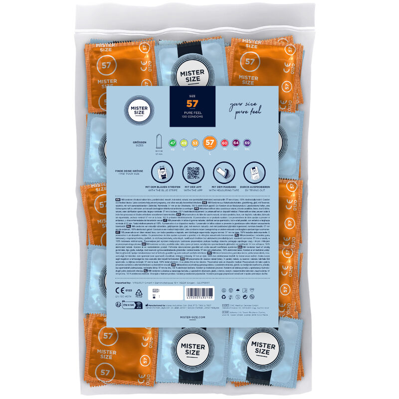 Mister Size 57 – Preservativi L, 100 pezzi