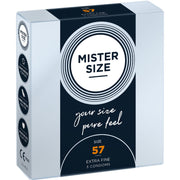 Mister Size 57 – Preservativos talla L, tres unidades