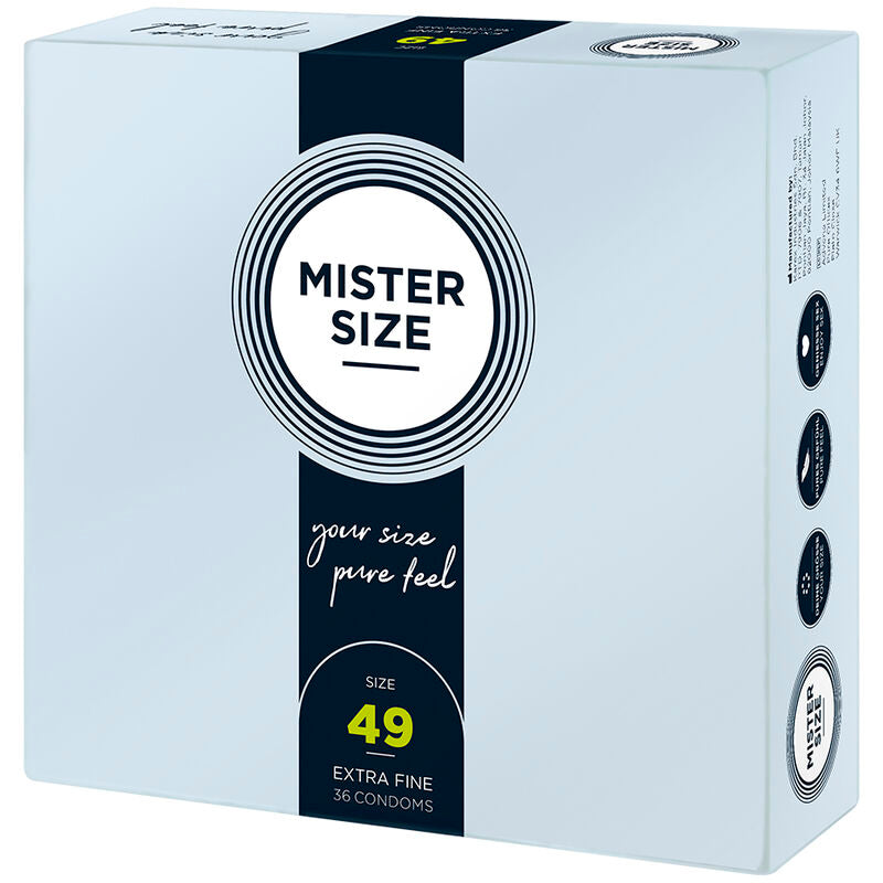 Mister Size 49 — Préservatifs S, 36 unités