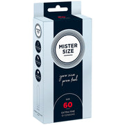 Preservativi Mister Size 60, taglia XL, 60 mm, 10 pezzi