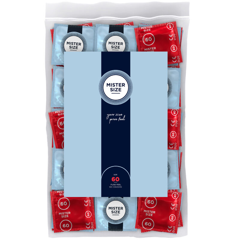 Mister Size 60 — Préservatifs XL, 100 unités