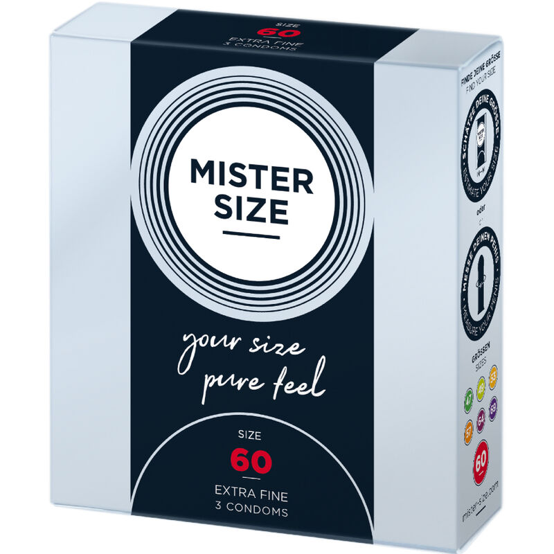 Mister Size 60 — Préservatifs XL, 3 unités