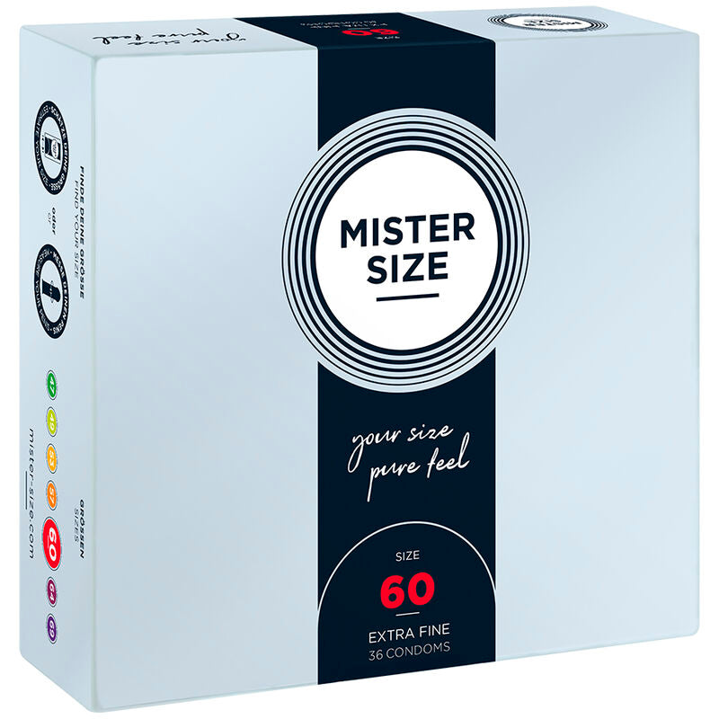 Mister Size 60 — Préservatifs XL, 36 unités