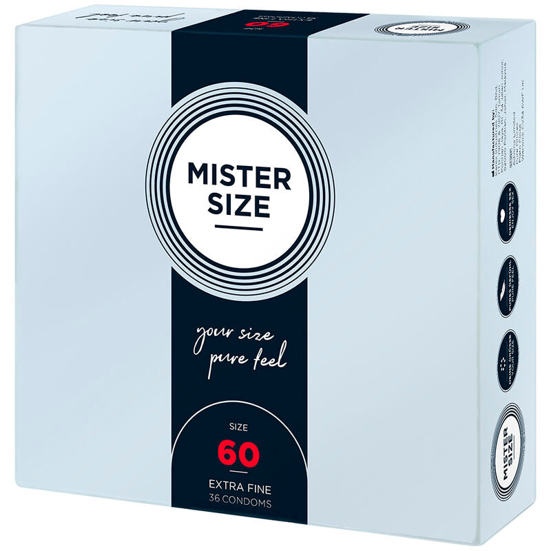 Mister Size 60 — Préservatifs XL, 36 unités