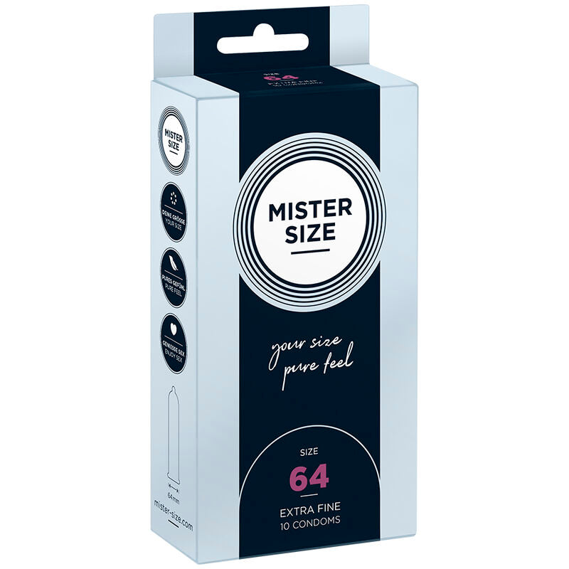 Mister Size 64 — Préservatifs XXL, 10 unités