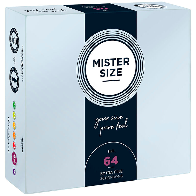 Mister Size 64 — Préservatifs XXL, 36 unités